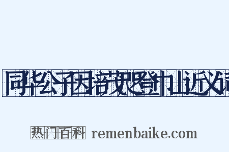同华公子因培茂咫登巾山近义词是什么意思的图片